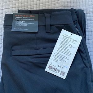 Lululemon Commission Pant Classic Black 34x34